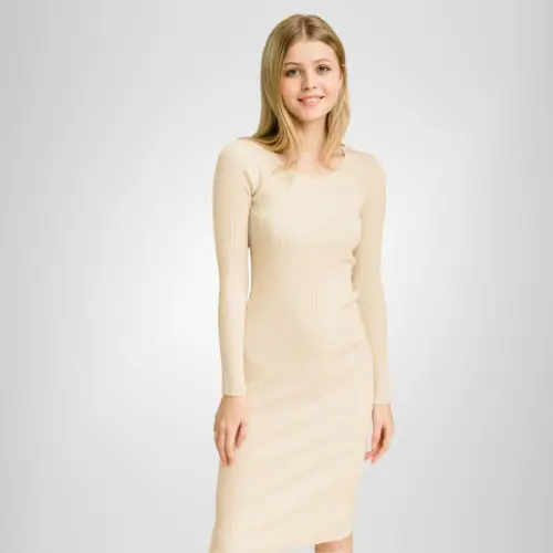 slim fit dress slacks Fair Indigo Women's Organic Pima Cotton Ballet Neck Dress (xl, Balsam)