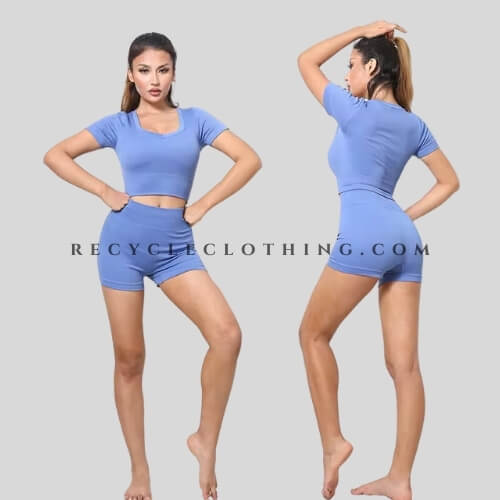 wholesale light blue yoga clothing