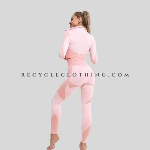 pink long sleeve yoga suit vendor